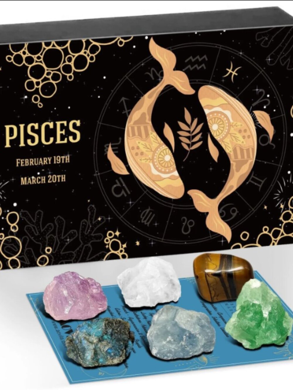 Pisces crystal gift set